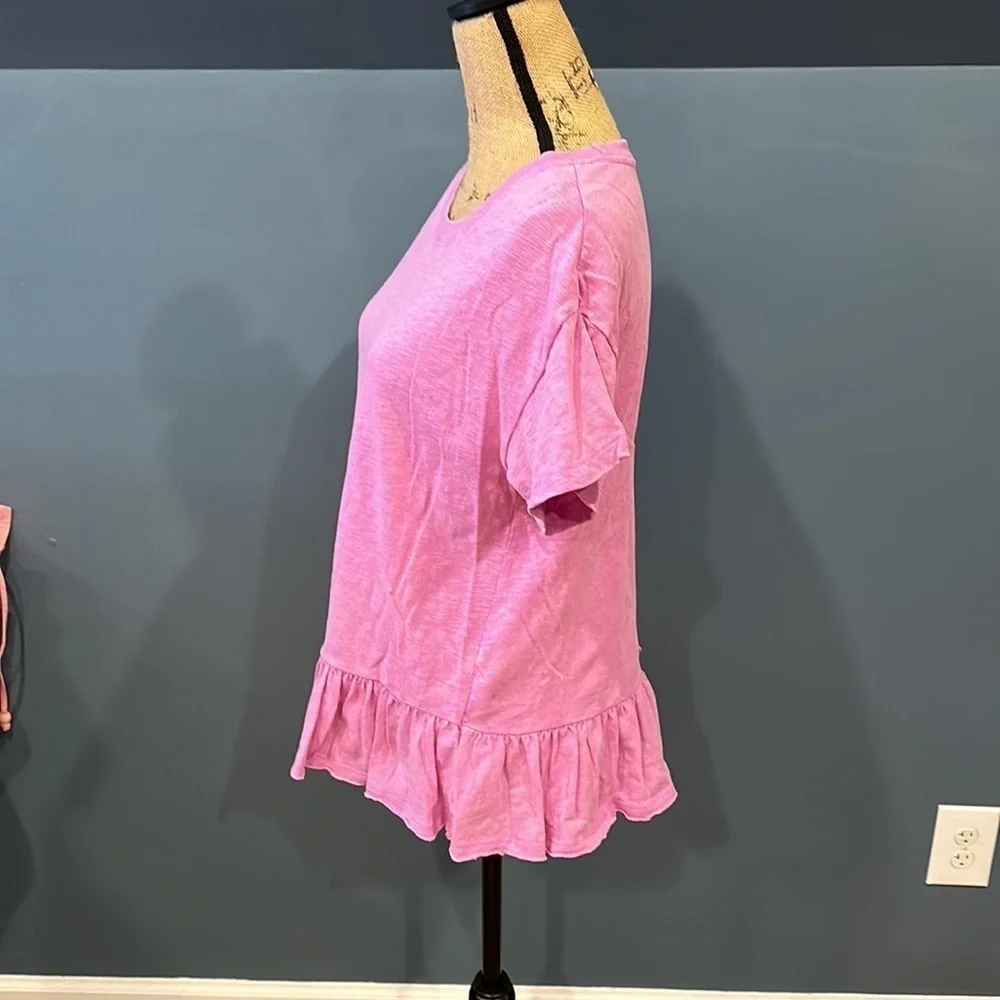 Time and Tru short sleeve shirt size large (12-14) women’s - Picture 4 of 7